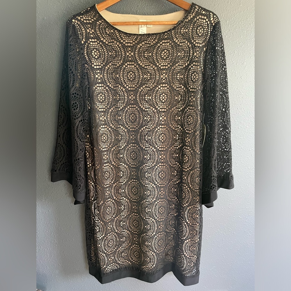 NWT Emma & Michele Black Lace Dress